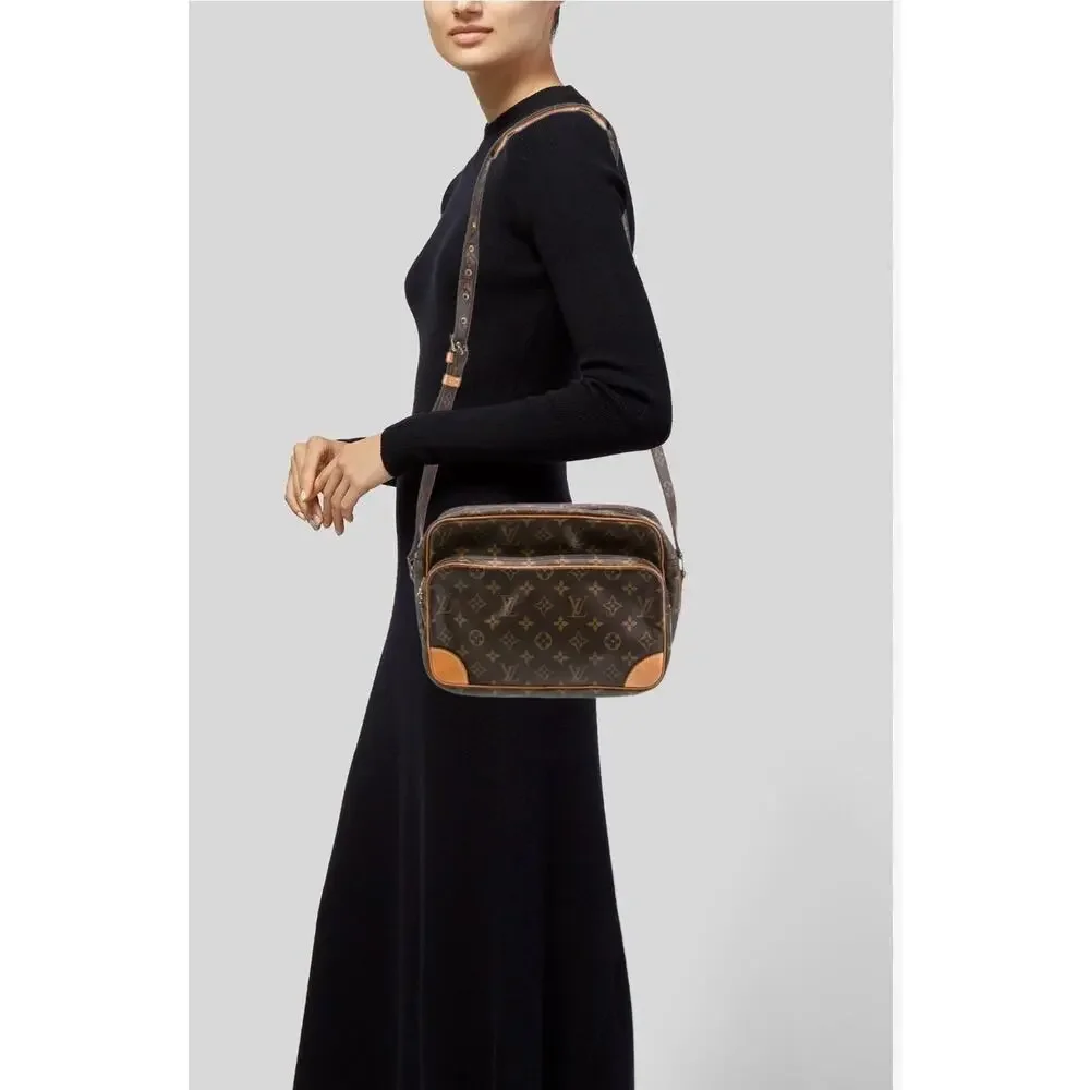 VTG Louis Vuitton Monogram Womens Brown Trocadero Celebrity Worn Shoulder Bag